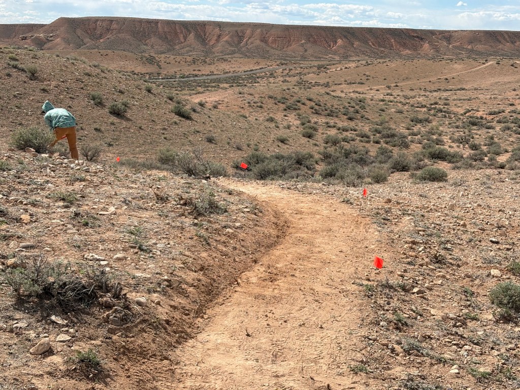Full bench trail construction, Vernal, Utah